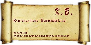 Keresztes Benedetta névjegykártya